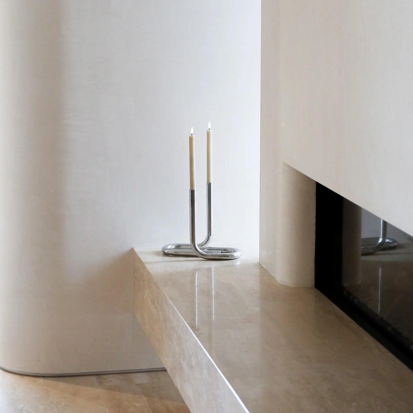 Designstuff - Viah Candleholder - Chrome