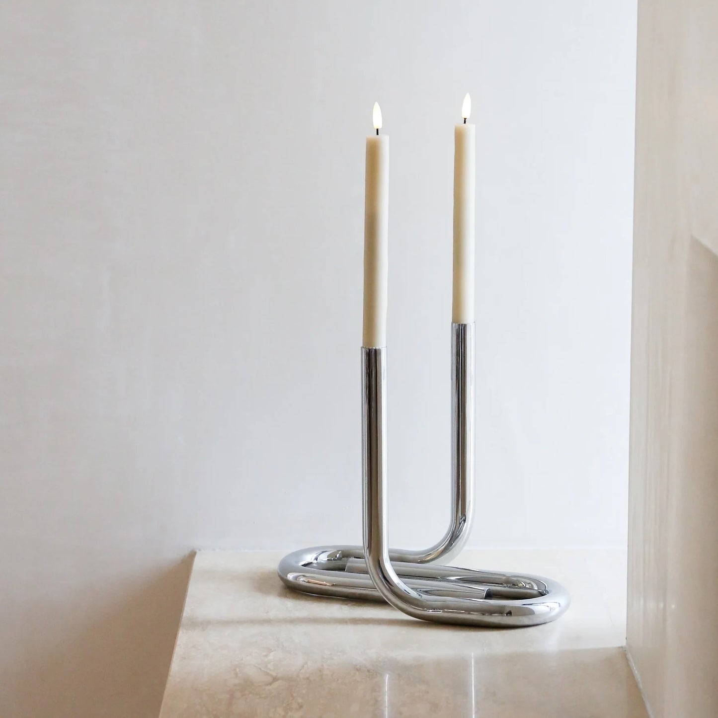 Designstuff - Viah Candleholder - Chrome