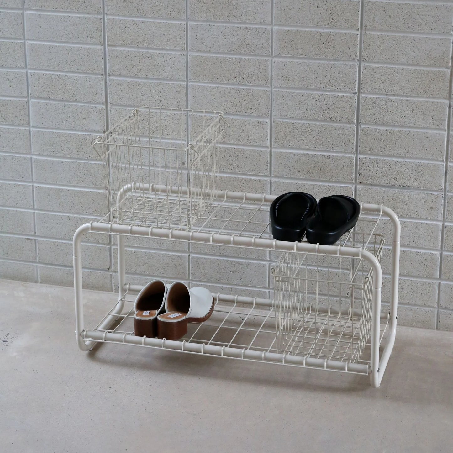 Designstuff - Metal Basket - Sand - Large