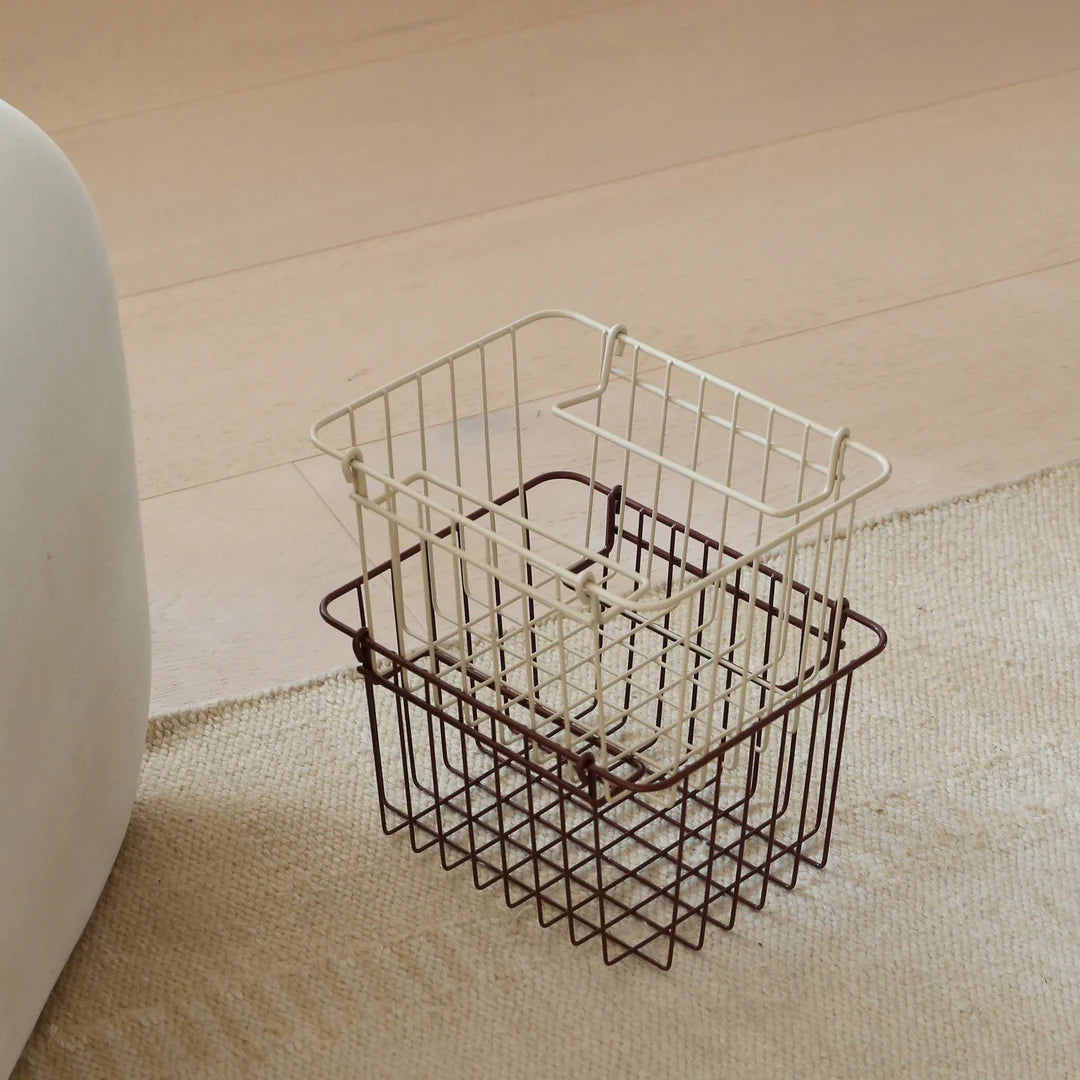 Designstuff - Metal Basket - Sand - Small