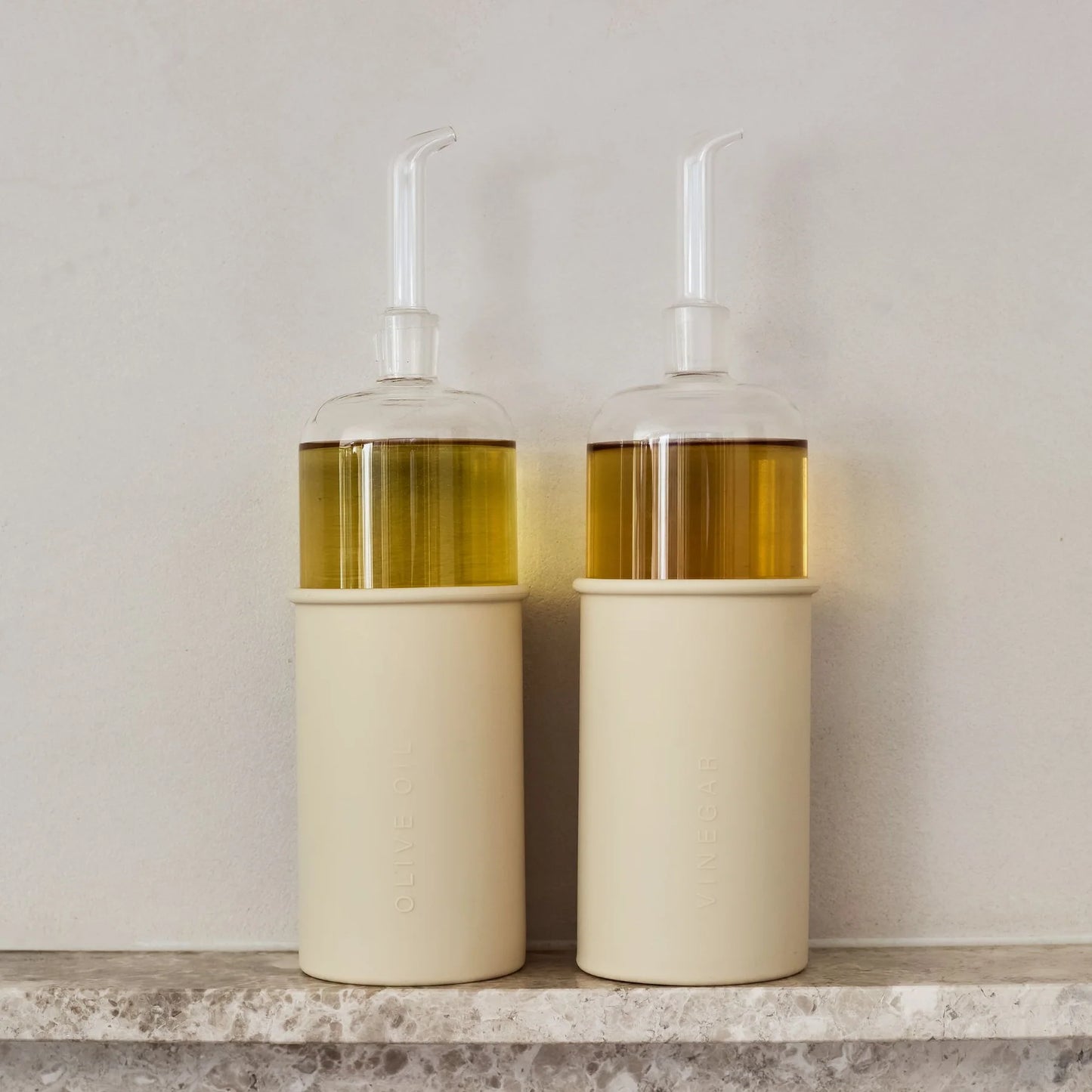 Designstuff - Luyo Oil & Vinegar Bottle - Gift Set - 700ml - Sand