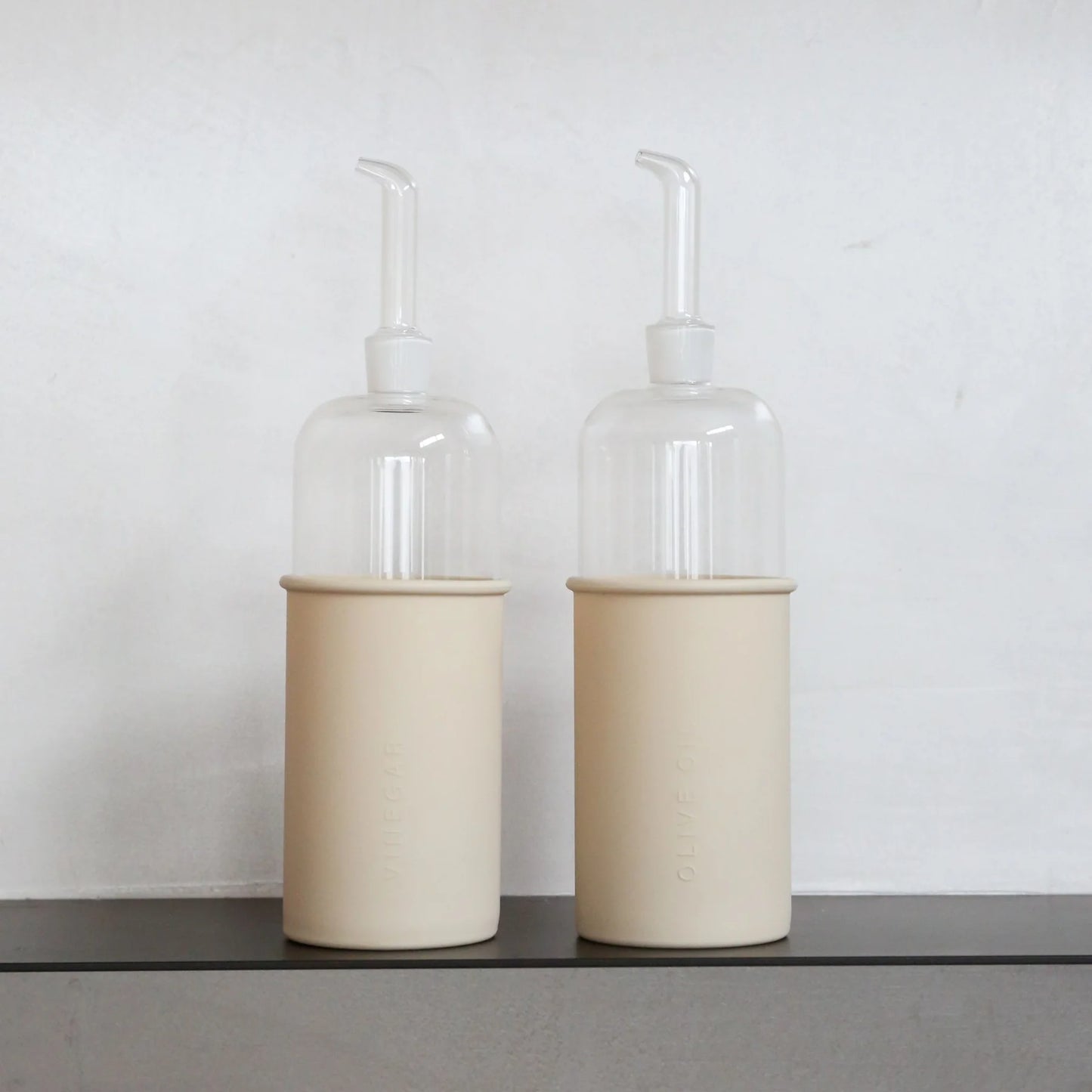 Designstuff - Luyo Oil & Vinegar Bottle - Gift Set - 700ml - Sand