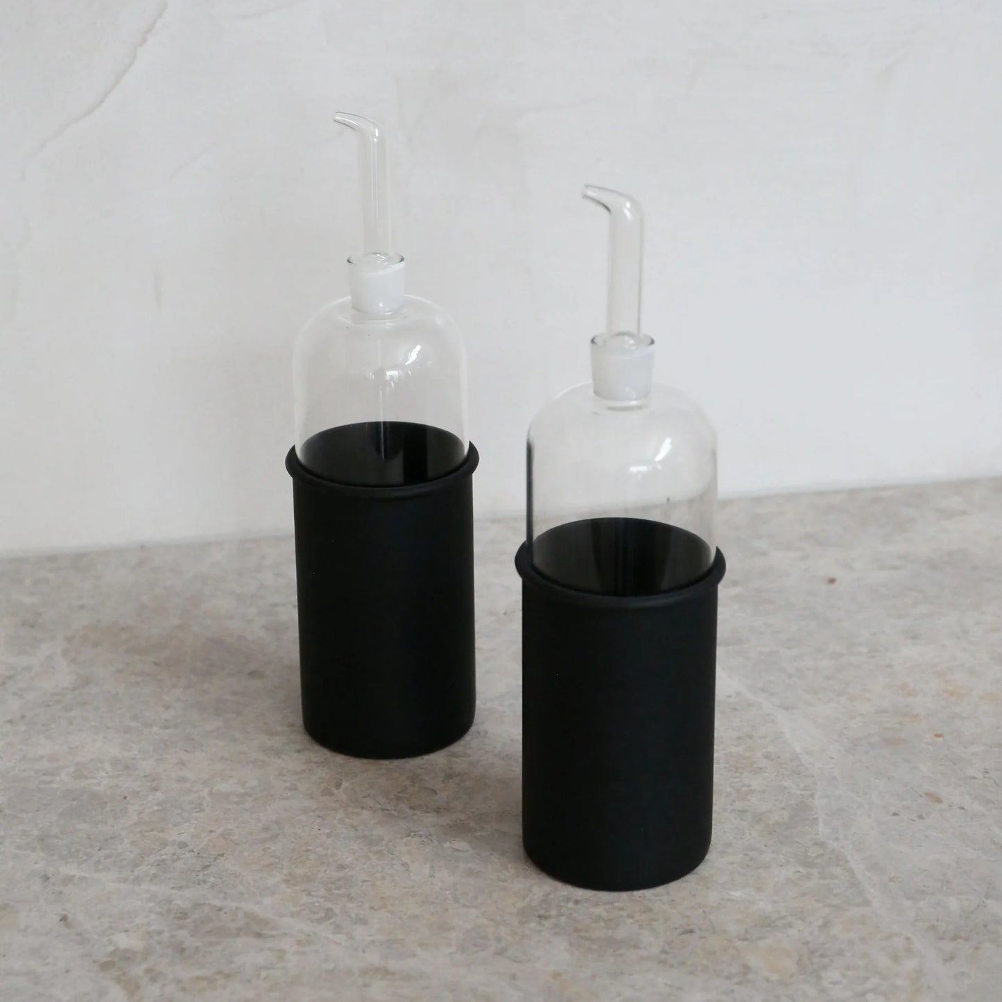 Designstuff - Luyo Oil & Vinegar Bottle - Gift Set - 700ml - Black