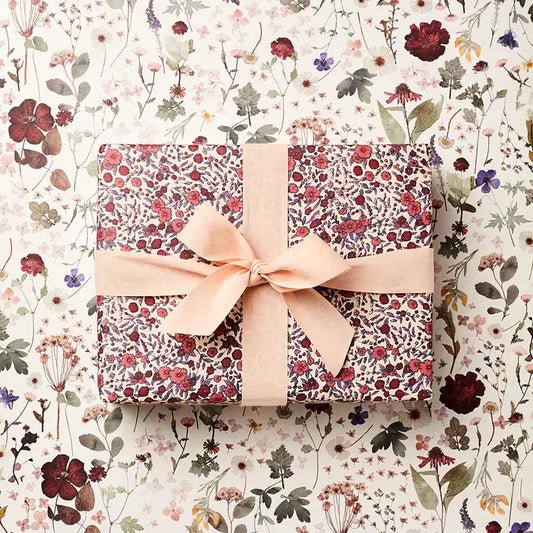 Katie Leamon - Pressed Floral & Wild Rose - Double Sided - Wrapping Paper