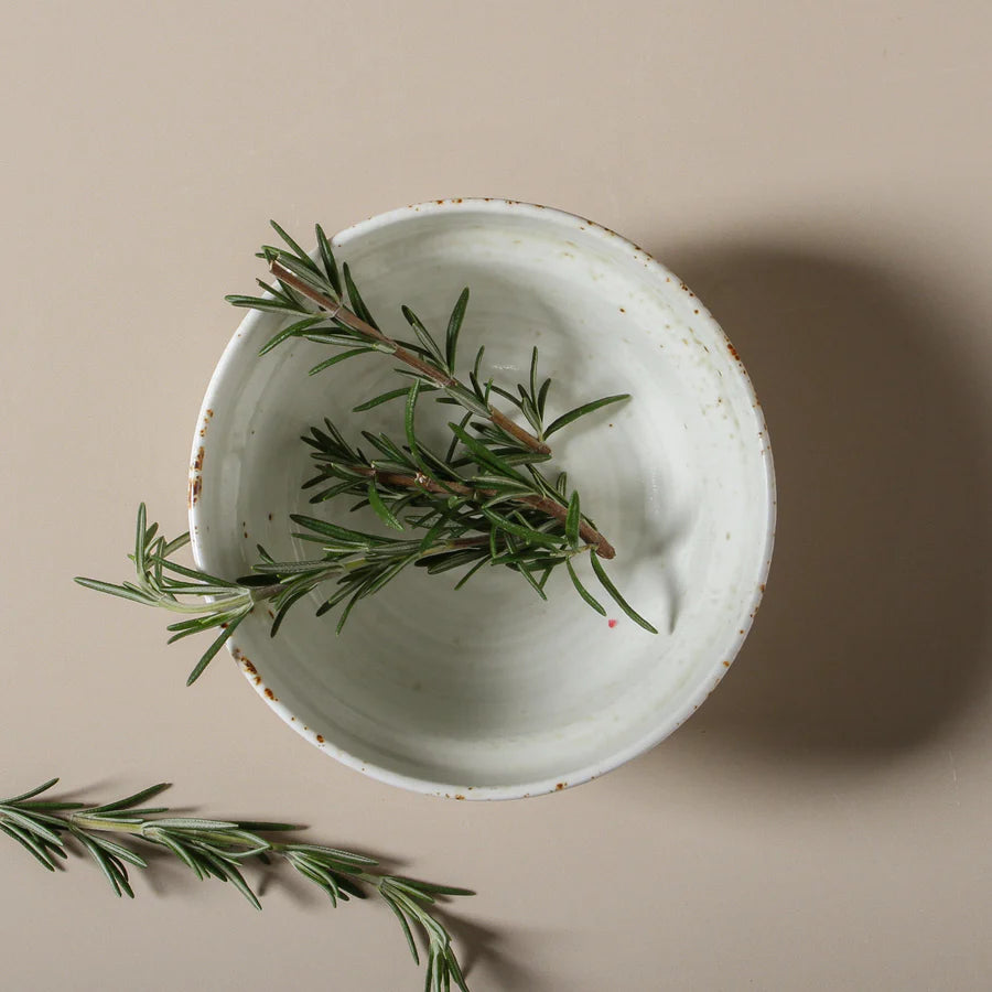 Indigo Love Collectors - Suiki Breakfast Bowl - White