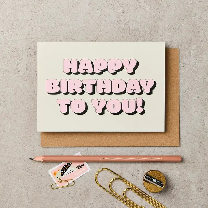 Katie Leamon - Bubble - Happy Birthday To You - Greeting Card