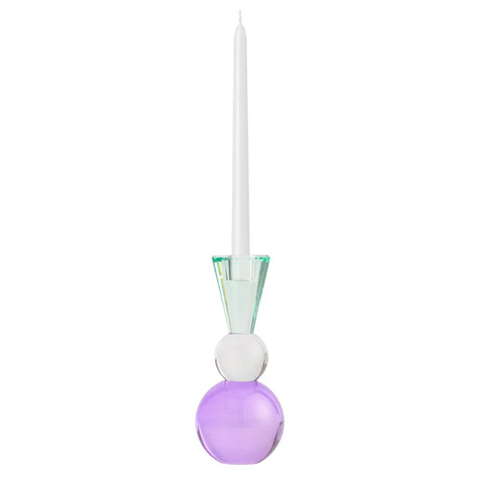 One Six Eight London - Nora Candle Holder - 22cm - Lilac