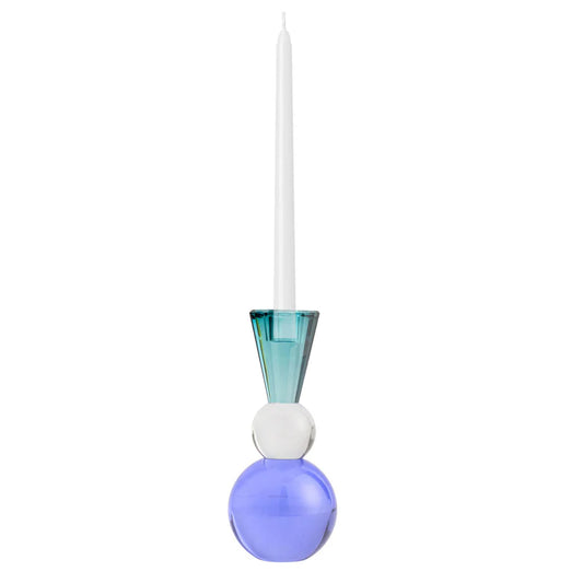 One Six Eight London - Nora Candle Holder - 22cm - Blue