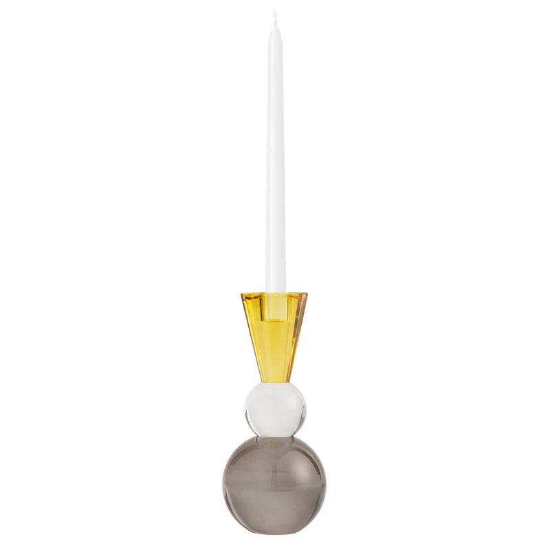 One Six Eight London - Nora Candle Holder - 22cm - Grey