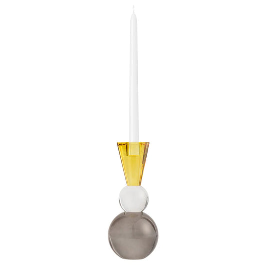 One Six Eight London - Nora Candle Holder - 22cm - Grey