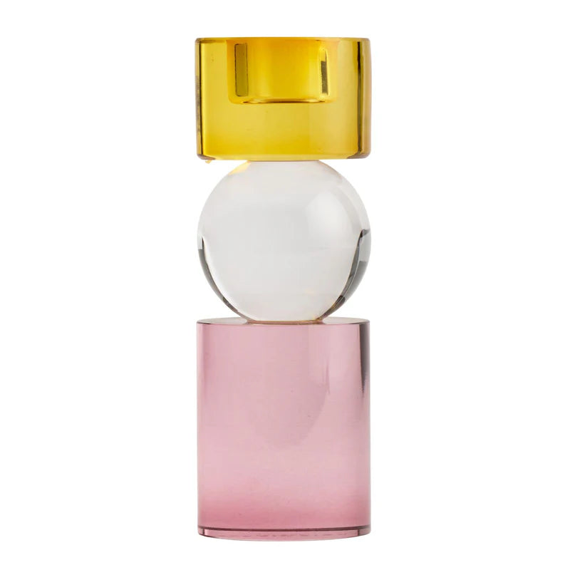 One Six Eight London - Miley Candle Holder - 14cm - Peach