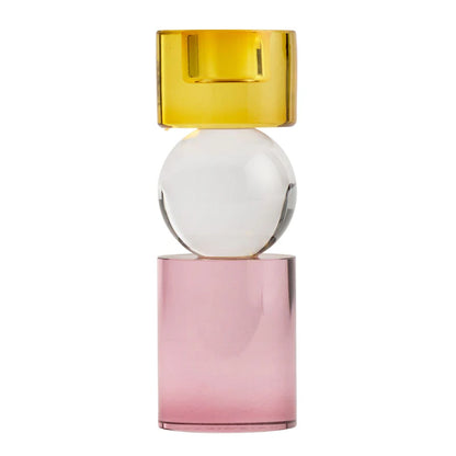One Six Eight London - Miley Candle Holder - 14cm - Peach