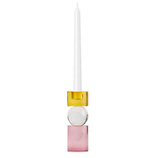 One Six Eight London - Miley Candle Holder - 14cm - Peach