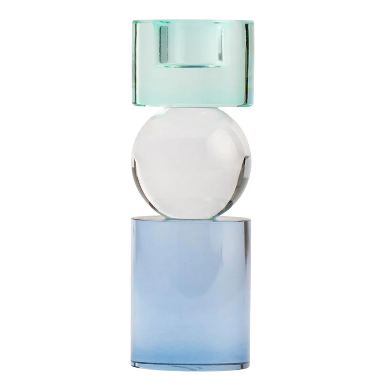 One Six Eight London - Miley Candle Holder - 14cm - Aqua