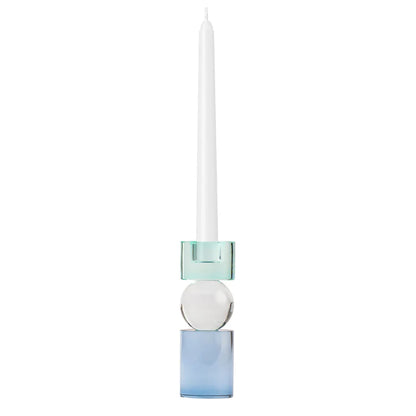One Six Eight London - Miley Candle Holder - 14cm - Aqua