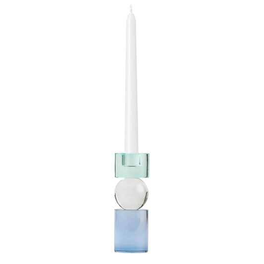 One Six Eight London - Miley Candle Holder - 14cm - Aqua