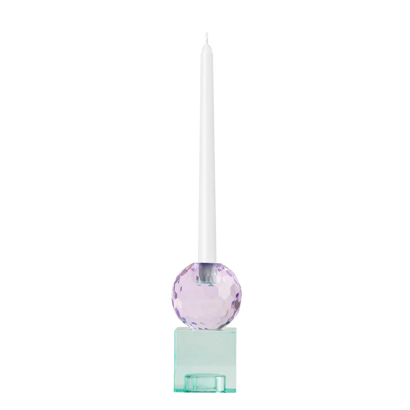One Six Eight London - Reign Candle Holder - 13.5cm - Aqua