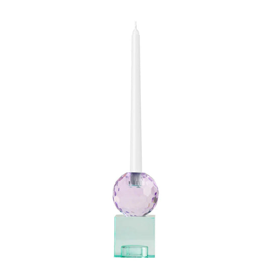 One Six Eight London - Reign Candle Holder - 13.5cm - Aqua
