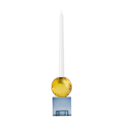 One Six Eight London - Reign Candle Holder - 13.5cm - Blue