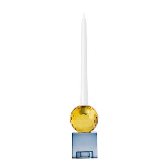 One Six Eight London - Reign Candle Holder - 13.5cm - Blue