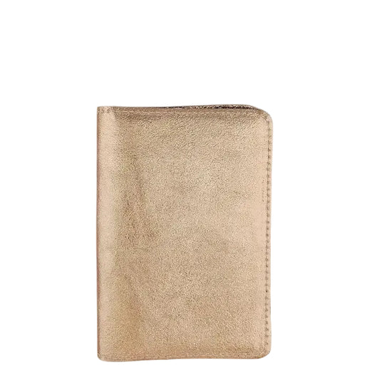 Leather Passport Holder - Nude