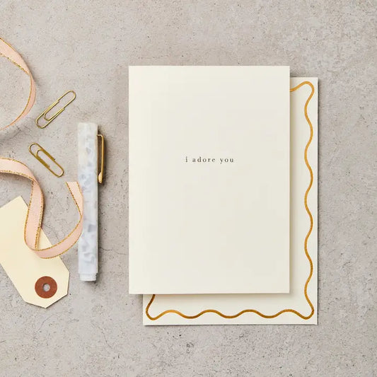 Katie Leamon - I Adore You - Love - Greeting Card