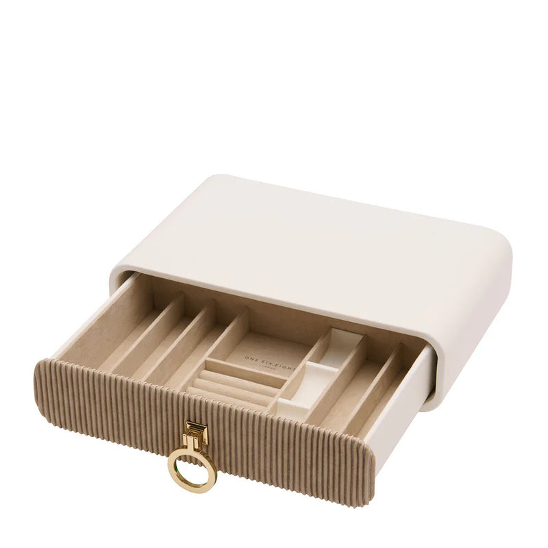 One Six Eight London - Camille Jewellery Box - White