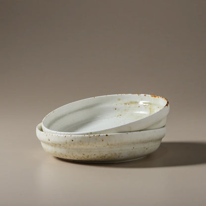 Indigo Love Collectors - Suiki Deep Side Plate - White