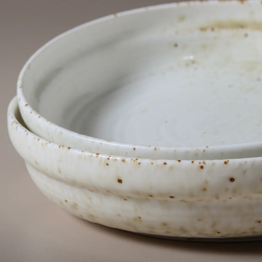 Indigo Love Collectors - Suiki Deep Side Plate - White