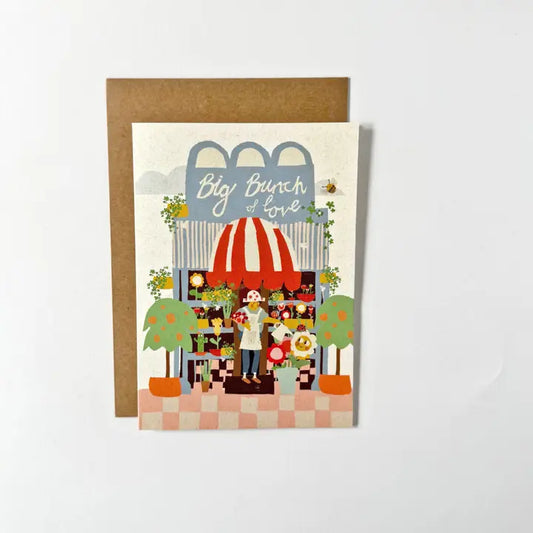 Florence Fry - Big Bunch Of Love - Florist - Greeting Card