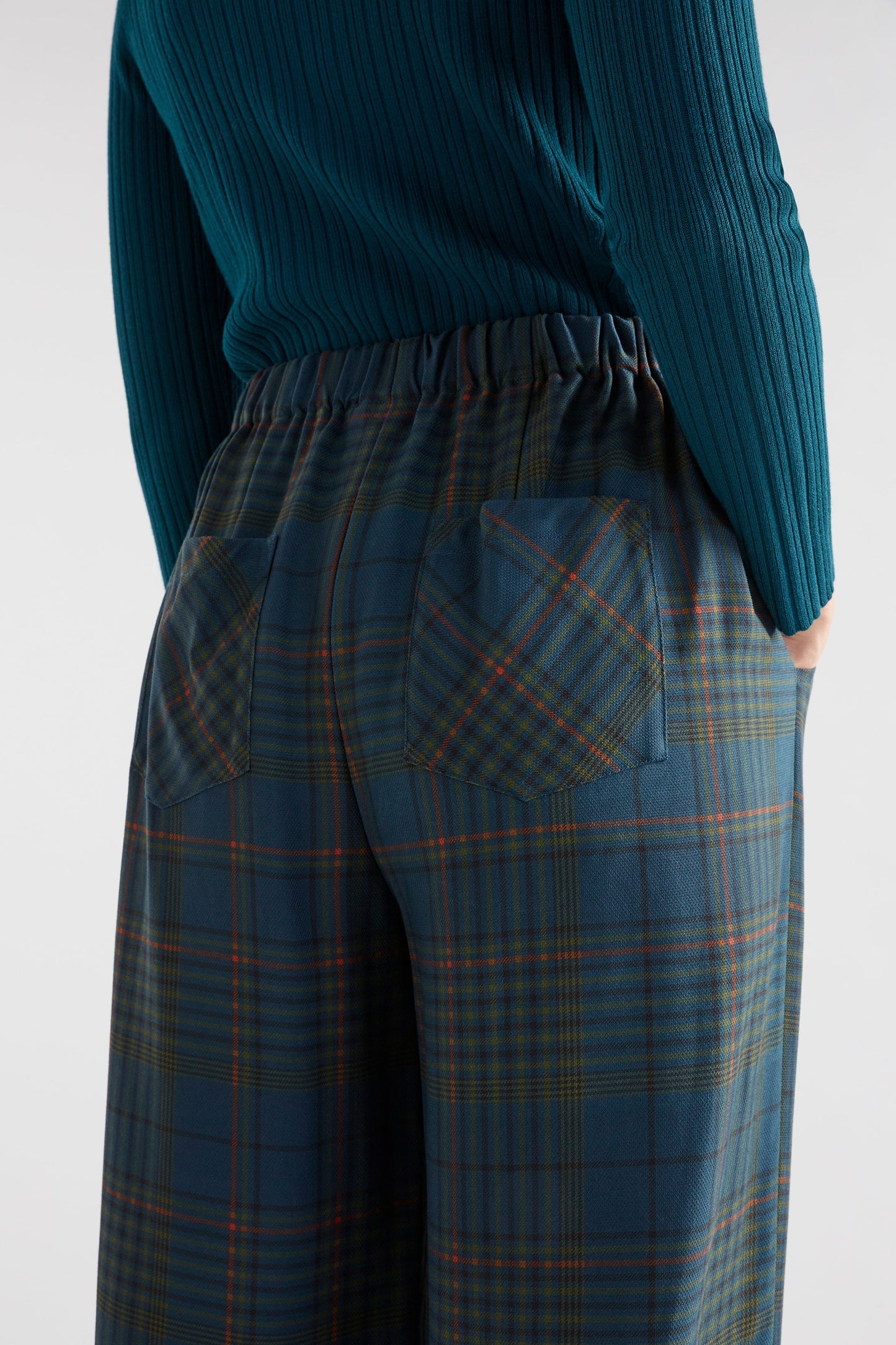 Elk The Label - Seine Pant - Teal Plaid