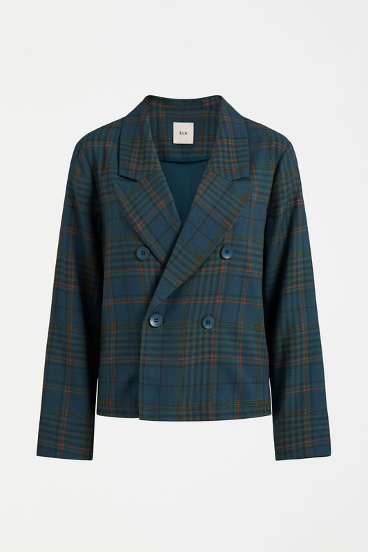 Elk The Label - Seine Jacket - Teal Plaid