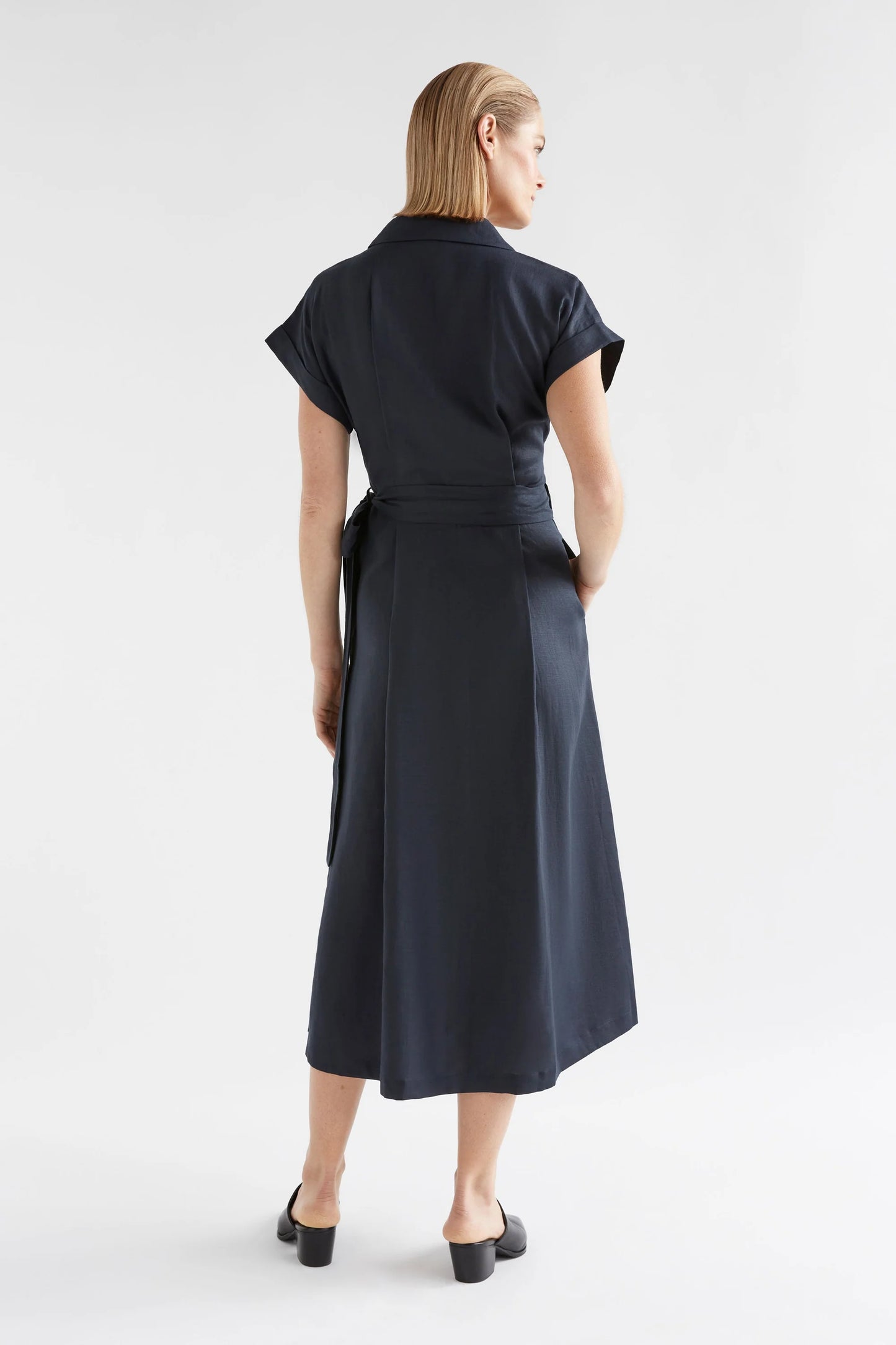 Elk The Label - Minnen Wrap Dress - Space Blue