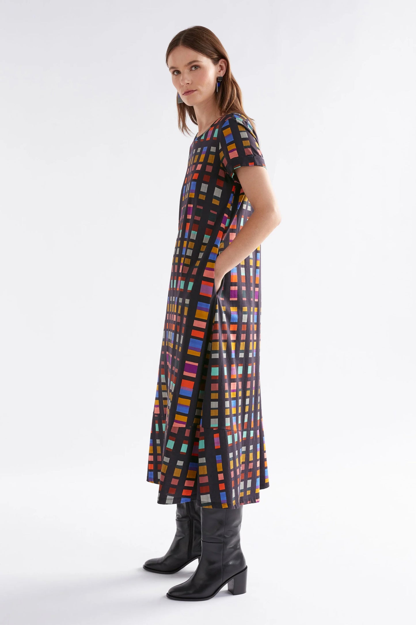 Elk The Label - Haki Dress - Tessela Print