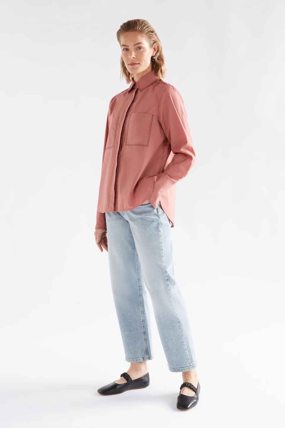 Elk The Label - Salli Shirt - Clay Pink