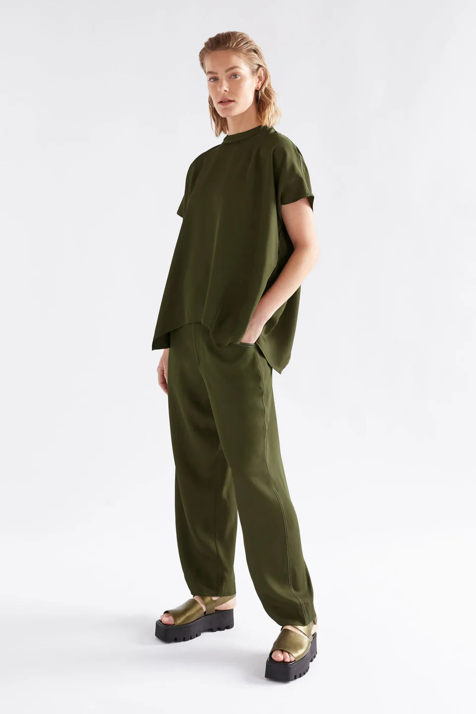 Elk The Label - Hullu Top - Bright Olive