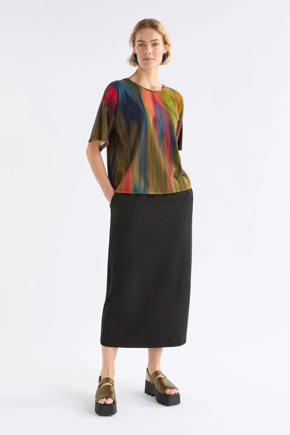 Elk The Label - Kyla Tee - Arran Stripe Print
