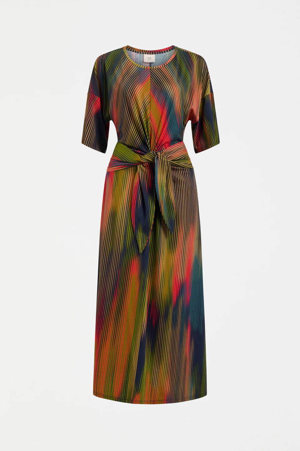 Elk The Label - Kihte T Shirt Dress - Arran Stripe Print