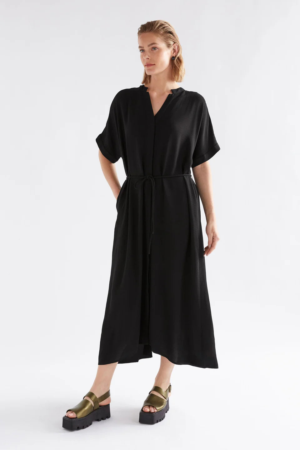 Elk The Label - Omia Shirt Dress - Black