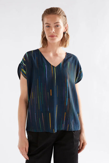 Elk The Label - Kayra V Neck Top - Alinea Print