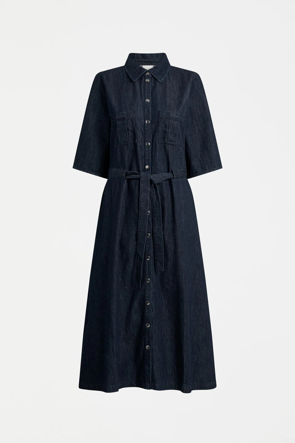 Elk The Label - Valor Shirt Dress - Mid Blue Denim