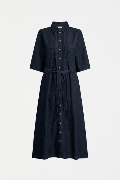 Elk The Label - Valor Shirt Dress - Mid Blue Denim