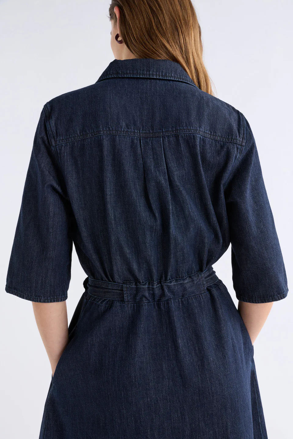 Elk The Label - Valor Shirt Dress - Mid Blue Denim