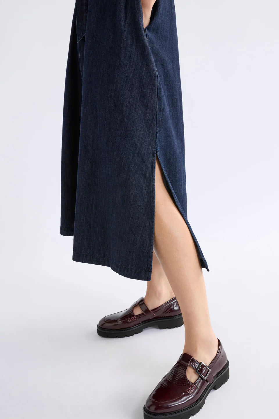 Elk The Label - Valor Shirt Dress - Mid Blue Denim