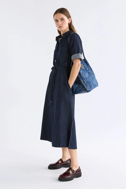 Elk The Label - Valor Shirt Dress - Mid Blue Denim