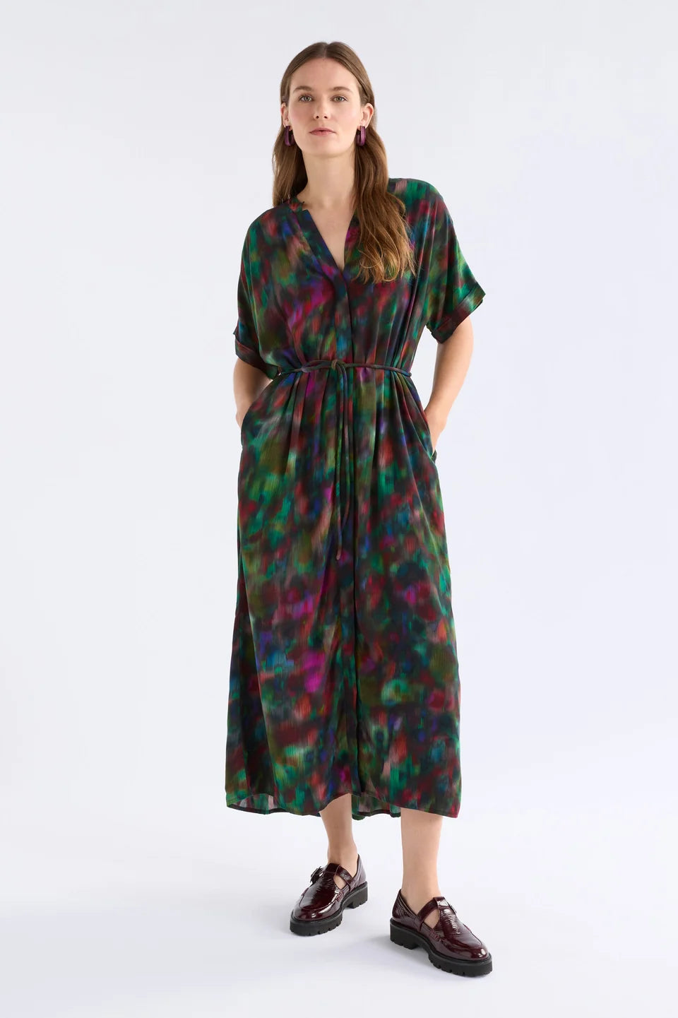 Elk The Label - Malo Shirt Dress - Jord Print