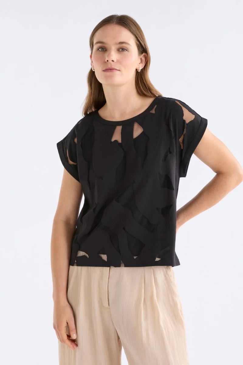 Elk The Label - Varr Burnout Top - Black