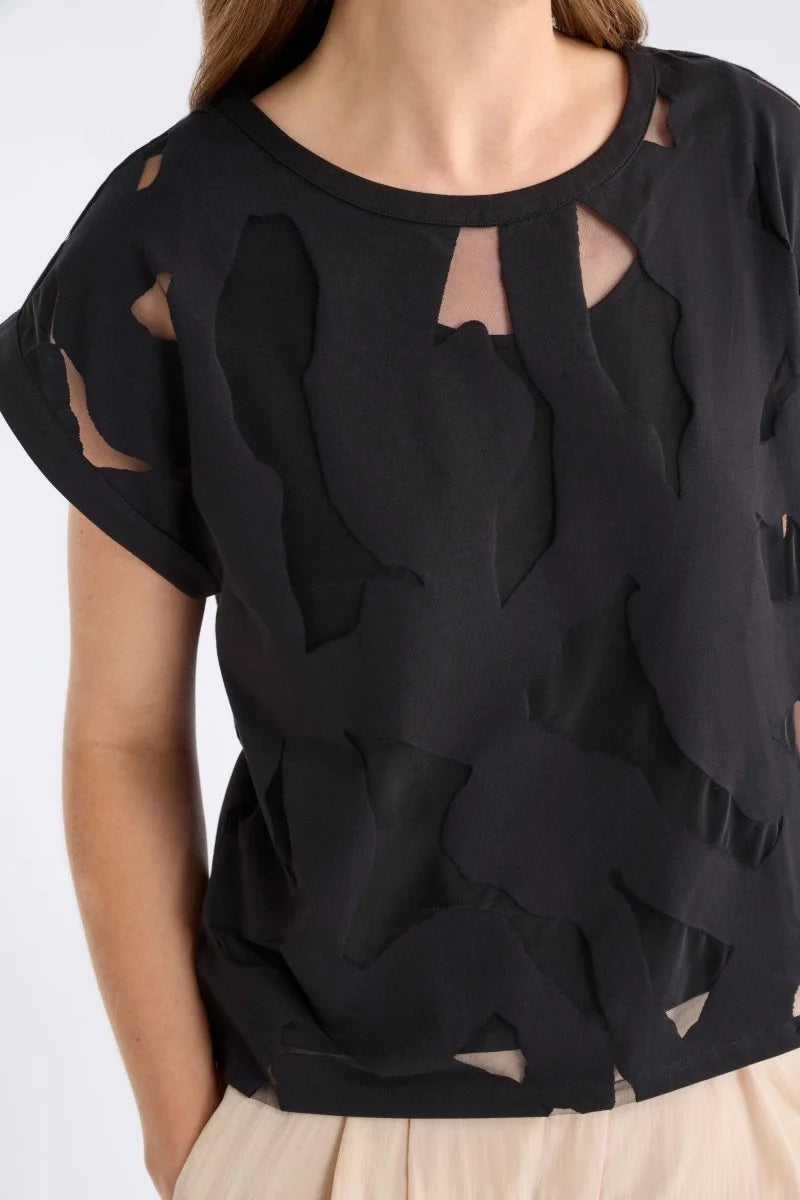 Elk The Label - Varr Burnout Top - Black