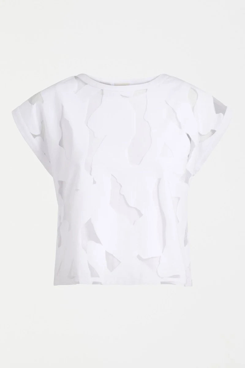 Elk The Label - Varr Burnout Top - White