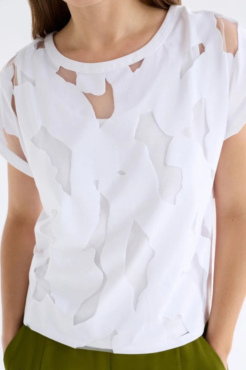 Elk The Label - Varr Burnout Top - White